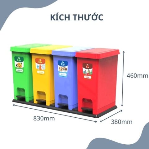 Thùng phân loại rác eco 20L